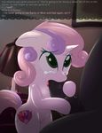  2017 animal_genitalia animal_penis crying cub cutie_mark duo english_text equine equine_penis faceless_male female friendship_is_magic hair hi_res horn male male/female mammal multicolored_hair my_little_pony oral penis pussy_juice sex sip_i.a. solo_focus sweetie_belle_(mlp) tears text tongue tongue_out two_tone_hair unicorn young 