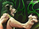 3d_(artwork) 4_toes absurd_res age_difference anthro blender_(artwork) claws digital_media_(artwork) disney feet felid foot_fetish hi_res iglooder lion male mammal older_male pantherine raised_leg scar_(the_lion_king) simple_background solo spread_toes the_lion_king toes