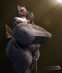 3d_(artwork) absurd_res anthro big_breasts blender_(artwork) breasts canid canine canis clothed clothing curvy_figure digital_media_(artwork) dobermann domestic_dog female fully_clothed hi_res iglooder laverne_(sssonic2) mammal nun pinscher praying simple_background solo thick_thighs voluptuous wide_hips