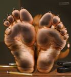 3d_(artwork) 5_toes absurd_res anthro blender_(artwork) charizard digital_media_(artwork) dirty dirty_feet feet female foot_fetish foot_focus foot_on_table furniture generation_1_pokemon hi_res iglooder ms._zard nintendo pokemon pokemon_(species) soles solo table teacher toes wrinkled_feet wrinkles