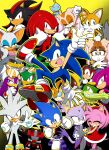  >_< 6+boys 6+girls absurdres amy_rose android animal_ears anniversary arm_up big_the_cat black_eyes blaze_the_cat blue_eyes chao_(sonic) charmy_bee cheese_(sonic) classic_sonic closed_eyes cream_the_rabbit crossed_arms e-123_omega emerl_(sonic) espio_the_chameleon everyone frown furry furry_female furry_male gemerl green_eyes grin group_picture highres jet_the_hawk knuckles_the_echidna melty_blood midair multiple_boys multiple_girls open_mouth purple_eyes realshadowfan01 red_eyes robot rouge_the_bat shadow_the_hedgehog silver_the_hedgehog smile sonic_(series) sonic_the_hedgehog sonic_the_hedgehog_(classic) storm_the_albatross tail tails_(sonic) tsukihime vanilla_the_rabbit vector_the_crocodile wave_the_swallow yellow_background yellow_eyes 