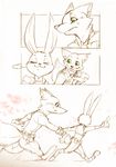  anthro canine clothed clothing disney duo female fox fur green_eyes judy_hopps lagomorph male mammal nick_wilde police_uniform rabbit risuou uniform zootopia 