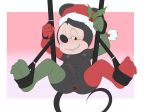  anthro anus bdsm christmas disney enookie erection gaping holidays latex_stockings male mammal mickey_mouse mouse nipples rodent sex_swing solo 