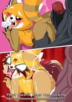  aggressive_retsuko angry angry_sex anthro anus before_and_after blush breasts cum cum_everywhere english_text euyoshi89 female glowing glowing_eyes hot_dogging male male/female mammal messy penis pussy red_panda retsuko sanrio sex sweat text vein veiny_penis 