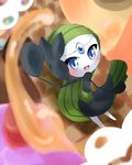  artist_request blue_eyes furry meloetta open_mouth pokemon 