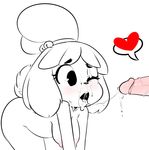  &lt;3 2017 all_fours animal_crossing anthro blush breasts canine cum cum_in_mouth cum_inside cum_on_face dog duo fellatio female hair hearlesssoul isabelle_(animal_crossing) male male/female mammal nintendo nipples nude one_eye_closed open_mouth oral penis sex vein veiny_penis video_games 