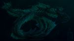  ambiguous_gender bubble digital_media_(artwork) dragon feral fin keltaan long_body solo spines underwater water 