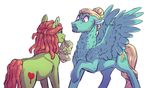  2017 duo equine female friendship_is_magic horse lopoddity male mammal my_little_pony pegasus pony story story_in_description tree_hugger_(mlp) wings young zephyr_breeze_(mlp) 
