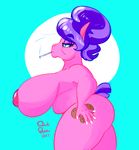  2017 anthro areola big_breasts breasts cookie_crumbles_(mlp) earth_pony equine female friendship_is_magic horse huge_breasts inverted_nipples mammal mature_female my_little_pony nipples nude pony slightly_chubby smoking smutbooru solo 