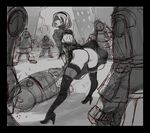  1girl android ass nier nier_(automata) nier_(series) tagme 