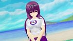  1girl 3d breasts large_breasts murasaki_(senran_kagura) senran_kagura solo tagme 