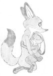  anthro canine disney drawning duo female fox judy_hopps lagomorph male mammal nick_wilde nude rabbit sex simple_background zootopia 