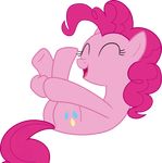  2017 absurd_res alpha_channel cutie_mark earth_pony equine eyes_closed female feral friendship_is_magic hair hi_res horse mammal my_little_pony open_mouth pink_hair pinkie_pie_(mlp) pony shutterflyeqd simple_background smile solo transparent_background 