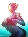 2017 armor breasts clothed clothing digital_media_(artwork) female future helmet nanogel neurodyne nipples science_fiction simple_background solo suit 