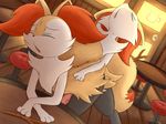  007delta anal braixen canine detailed_background eyes_closed feral fox from_behind_(disambiguation) looking_pleasures male male/male mammal nintendo open_mouth penis pok&eacute;mon sex video_games 