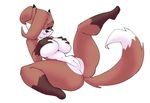  anthro auntie_vixen big_breasts bigdad black_eyes breast_grab breasts canine eyewear female fox glasses hair hair_bun hand_on_breast looking_at_viewer mammal mature_female nude pussy solo spread_legs spreading thick_thighs 