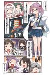  akashi_(kantai_collection) alcohol bad_food badge batsubyou bottle can't_show_this censored censored_food chitose_(kantai_collection) clipboard comic cosplay dancing dead_space drooling drunk error_musume frilled_skirt frills full_body girl_holding_a_cat_(kantai_collection) glass hair_bobbles hair_ornament hiei_(kantai_collection) highres ido_(teketeke) isaac_clarke isaac_clarke_(cosplay) isokaze_(kantai_collection) jacket_on_shoulders jun'you_(kantai_collection) kantai_collection kneehighs nachi_(kantai_collection) novelty_censor open_mouth pencil pink_eyes pink_hair plasma_cutter puffy_short_sleeves puffy_sleeves remodel_(kantai_collection) sake sake_bottle sazanami_(kantai_collection) school_uniform serafuku short_hair short_sleeves shoukaku_(kantai_collection) skirt tokkuri translated twintails white_legwear zui_zui_dance zuikaku_(kantai_collection) 