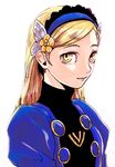  1girl artist_request hairband lavenza long_hair looking_at_viewer persona persona_5 tagme yellow_eyes 