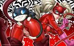  animal animal_ears artist_name ass blonde_hair blue_eyes bodysuit boots cat cat_ears censored covered_nipples earrings erotibot formal from_behind gloves grin jewelry lips long_hair looking_at_viewer mask morgana_(persona_5) mosaic_censoring persona persona_5 pussy shiny shiny_clothes smile suit takamaki_anne thigh_boots thighhighs twintails whip zipper zipper_pull_tab 