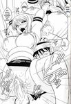  animated clothed_sex gif_animated monkey_luffy monochrome nami one_piece sequential sex tamge text 