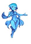  1girl blue_skin earrings female full_body monster_girl navel nintendo nipples nude princess_ruto pussy solo tenteco_(covamin) the_legend_of_zelda the_legend_of_zelda:_ocarina_of_time thigh_gap zora 