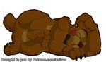  2017 animatronic anthro bear bow eyes_closed five_nights_at_freddy&#039;s five_nights_at_freddy&#039;s_2 fur hair lying machine male mammal open_mouth robot simple_background sleeping solo teeth toy_freddy_(fnaf) video_games white_background xnirox 