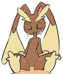  anthro bestiality blush brown_fur duo female feral fur hi_res human human_on_anthro human_on_feral interspecies lagomorph lopunny male male/female male_penetrating mammal nintendo notepaddy nude penetration penis pok&eacute;mon pok&eacute;philia pussy rabbit simple_background vaginal vaginal_penetration video_games white_background 