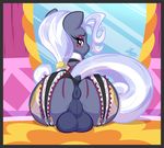  2014 anus balls blush clothed clothing cutie_mark earth_pony equine feral friendship_is_magic hoity_toity_(mlp) horse inside lingerie looking_at_viewer looking_back male mammal my_little_pony pony solo zajice 