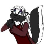  anthro clothing dress foxyruby invalid_color mammal mistress oh_please oh_thank_you please skunk sticker telegram thank twillight you 