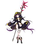 1girl aoi_nagisa_(artist) aoi_nagisa_(metalder) areolae bangs bare_arms bare_shoulders black_bow black_hair blunt_bangs bow breasts censored closed_mouth cowboy_shot crosier elf eyebrows_visible_through_hair gradient gradient_hair groin hair_bow hand_in_hair hand_on_hip hand_up highres hood knoll_(youkoso!) legs_apart long_hair looking_at_viewer low_twintails mage mosaic_censoring multicolored_hair navel nipples nude pointy_ears puffy_nipples purple_hair red_eyes red_hair revealing_clothes slit_pupils small_breasts smile solo stick transparent_background twintails very_long_hair youkoso!_sukebe_elf_no_mori_e youkoso!_sukebe_elf_no_mori_he 