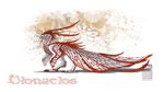  ambiguous_gender feathers feral keltaan lizard red_feathers reptile scalie solo standing white_feathers 