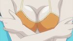  00s 1girl animated animated_gif bikini breasts cleavage iseshima_aya medium_breasts solo zettai_shougeki 