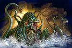  biollante giant_monster glowing godzilla_(series) grimbro kaijuu monster mutant plant toho_(film_company) water 