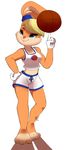  basketball blonde_hair blue_eyes clothing derigrowl female gloves hair hair_tie lagomorph lola_bunny looney_tunes mammal rabbit space_jam warner_brothers 