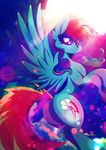  blue_feathers cutie_mark equine eyelashes feathered_wings feathers female feral friendship_is_magic hooves mammal my_little_pony pegasus rainbow_dash_(mlp) rariedash solo wings 