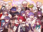  6+boys 6+girls ;) ;o ^_^ ahoge amemiya_darumi aotsuki_eito black_bow black_bowtie black_gloves black_hair black_hairband black_hat black_jacket black_shirt blonde_hair blue_eyes blue_hair blush bow bowtie braid brain brown_hair cape chinese_commentary closed_eyes closed_mouth commentary_request crop_top crossed_arms dark-skinned_female dark-skinned_male dark_skin detached_sleeves double_bun double_v drawstring eva_(hundred_line) everyone eyepatch fingerless_gloves ginzaki_shouma gloves green_hat green_jacket grey_hair grey_jacket hair_between_eyes hair_bow hair_bun hair_ornament hair_scrunchie hairband hand_on_another&#039;s_head hand_up hat heart heart_hands heart_hands_duo heterochromia high_collar hood hood_down hoodie hug jacket jacket_over_hoodie japanese_clothes kamyuhn kashimiya_karua kawana_tsubasa kimono kirifuji_nozomi long_bangs long_hair long_sleeves magadori_kyoshika maruko_gaku mojiro_moko mole mole_under_eye multicolored_hair multiple_boys multiple_girls navel nigou_(hundred_line) omokage_yugamu one_eye_closed oosuzuki_kurara open_clothes open_jacket open_mouth pink_eyes pink_hair ponytail purple_eyes purple_hair red_bow red_bowtie red_cape red_eyes red_hair red_jacket roots_(hair) scar scar_on_face scrunchie shion_(hundred_line) shirt shizuhara_hiruko short_hair short_sleeves sirei_(hundred_line) smile streaked_hair sumino_takumi sunglasses sweat tareme teeth the_hundred_line_-last_defense_academy- tsukumo_ima tsukumo_kako twin_braids two-tone_hair u_u upper_teeth_only v v&#039;ehxness variant_set w white_hair white_hairband white_hoodie white_jacket white_kimono white_scrunchie white_shirt white_sleeves yakushiji_takemaru yitongyanjiang75058 