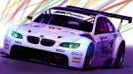  american_le_mans_series bmw bmw_3_series bmw_m3 car castrol colorful_background commentary_request dunlop exhaust gradient_background imsa_sportscar_championship kirishima_juukougyou motor_vehicle naca_duct nec_corporation no_humans race_vehicle racecar racing rear-view_mirror spoiler_(automobile) sponsor vehicle_focus volk_racing white_background windshield 