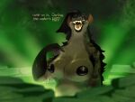 2025 ambiguous_gender anthro anthrofied big_breasts black_lips black_mane black_nipples bodily_fluids breasts dialogue disney exposed_breasts eyebrows fan_character female fog fur gesture geyser glistening glistening_breasts gloves_(marking) glowing_water gnull greasy_hair green_light grey_body grey_fur grin hand_gesture herm_(lore) hi_res hot_spring hyena light_from_below lips looking_offscreen mammal mane markings nipples nude nude_anthro nude_female pointing pointing_at_self potbelly reflection rena_(gnull) rock showing_teeth smile solo solo_focus spots spotted_hyena sweat sweaty_breasts text the_lion_king thick_eyebrows unwashed volcanic_activity water water_reflection yellow_eyes