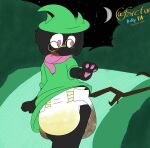 bodily_fluids bovid caprine clothed clothing clothing_lift deltarune diaper dress dress_lift embarrassed embarrassed_male exposed_diaper feces genital_fluids goat hi_res male mammal outside pooping ralsei soiled_diaper soiling soiling_diaper solo srcfur unclean_diaper undertale_(series) urine used_diaper wardrobe_malfunction wet_diaper wetting wetting_diaper
