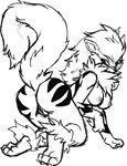  absurd_res anthro arcanine breasts butt canine chest_tuft female fur hi_res mammal nintendo nipples plain_background pok&#233;mon pok&#233;morph pokemon pussy solo tuft unknown_artist video_games white_background 