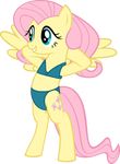  2017 alpha_channel bra clothed clothing cutie_mark equine feathered_wings feathers female feral fluttershy_(mlp) friendship_is_magic hair hi_res mammal my_little_pony panties pegasus pink_hair shutterflyeqd simple_background smile solo transparent_background underwear wings yellow_feathers 