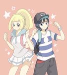  1boy 1girl lillie_(pokemon) male_protagonist_(pokemon_sm) pokemon pokemon_(game) pokemon_sm tagme 