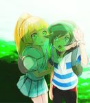  1boy 1girl lillie_(pokemon) male_protagonist_(pokemon_sm) pokemon pokemon_(game) pokemon_sm tagme 