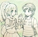  1boy 1girl lillie_(pokemon) male_protagonist_(pokemon_sm) pokemon pokemon_(game) pokemon_sm tagme 