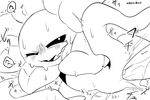  atatochirio blush drooling edit flora_fauna flower flowey_the_flower looking_at_viewer lying monochrome not_furry on_side penetration penis plant saliva sex solo_focus sweat tears uncensored undertale video_games 