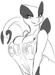  anthro big_breasts bottomless breasts cleavage clothed clothing female huge_breasts legendary_pok&eacute;mon lugia nintendo pok&eacute;mon seii3 simple_background smile video_games white_background 