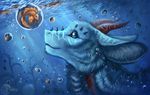  2017 blue_eyes day dragon duo feral fish flashw fur furred_dragon marine scales smile underwater water white_fur 