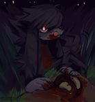  blood canine duo feral fur gore grass grungecandy hair male mammal night outside smile tongue tongue_out 