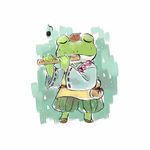  2017 amphibian anthro clothing eyes_closed frog hat nintendo slippy_toad solo star_fox video_games 梨月みの 