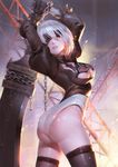  ass bondage cleavage dress leotard nier_automata sword thighhighs xiao_duzi yorha_no.2_type_b 